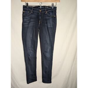 7 For All Mankind Women’s ‘The Slim Cigarette’ Skinny Jeans Sz 26 Dark Wash